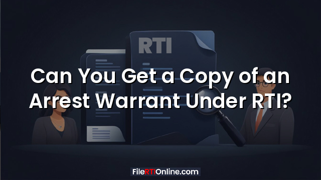 Can You Get a Copy of an Arrest Warrant Under RTI?