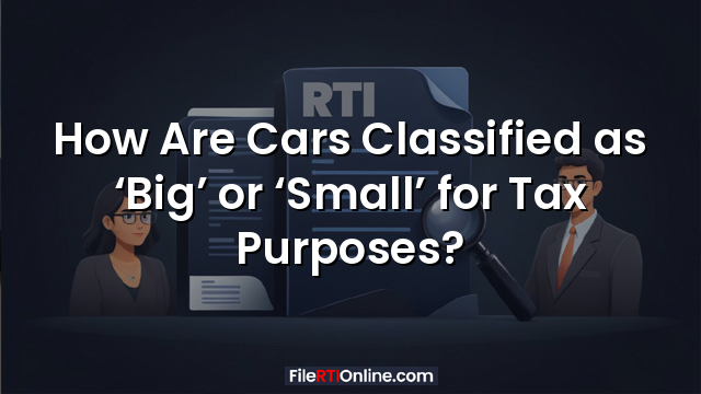 How Are Cars Classified as ‘Big’ or ‘Small’ for Tax Purposes?
