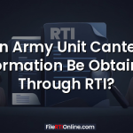 Can Army Unit Canteen Information Be Obtained Through RTI?