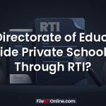 Can Directorate of Education Provide Private School Info Through RTI?