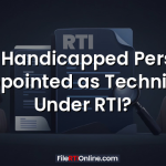 Can Handicapped Persons Be Appointed as Technicians Under RTI?