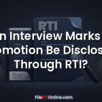 Can Interview Marks for Promotion Be Disclosed Through RTI?
