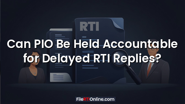 Can PIO Be Held Accountable for Delayed RTI Replies?