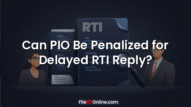 Can PIO Be Penalized for Delayed RTI Reply?