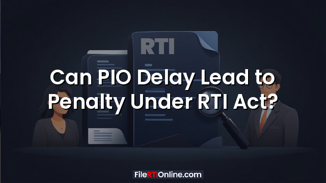 Can PIO Delay Lead to Penalty Under RTI Act?
