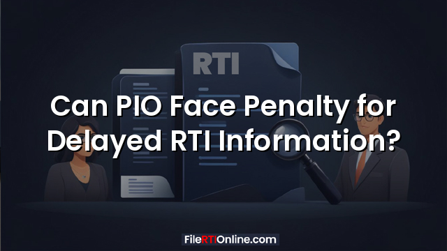 Can PIO Face Penalty for Delayed RTI Information?