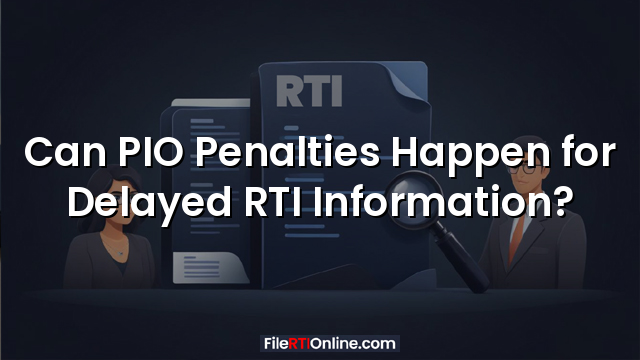 Can PIO Penalties Happen for Delayed RTI Information?
