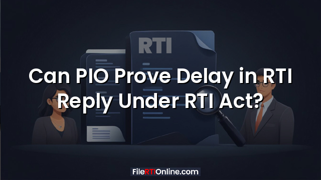 Can PIO Prove Delay in RTI Reply Under RTI Act?