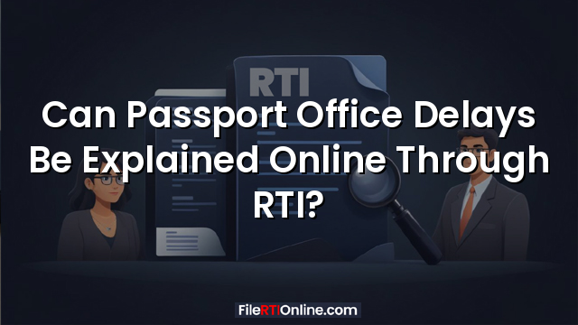 Can Passport Office Delays Be Explained Online Through RTI?