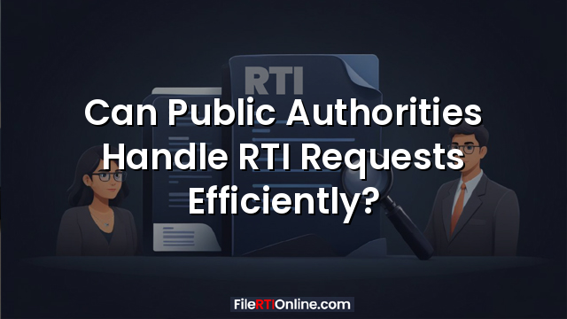 Can Public Authorities Handle RTI Requests Efficiently?