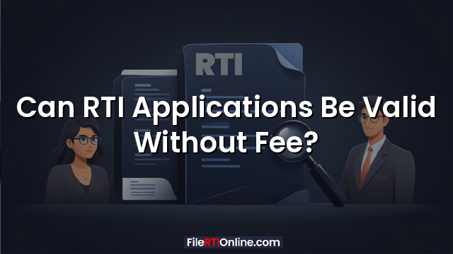 Can RTI Applications Be Valid Without Fee?