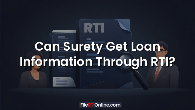 Can Surety Get Loan Information Through RTI?