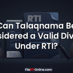 Can Talaqnama Be Considered a Valid Divorce Under RTI?