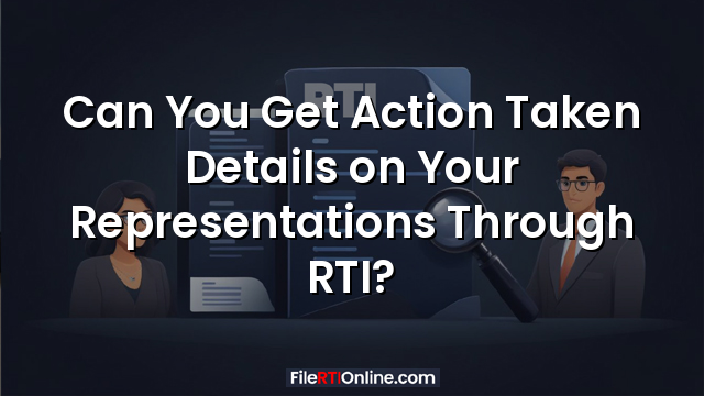 Can You Get Action Taken Details on Your Representations Through RTI?
