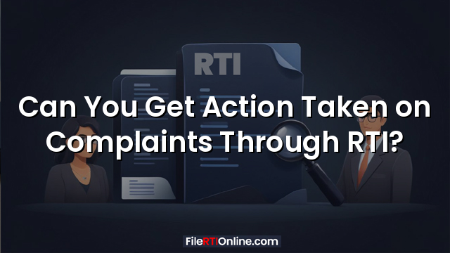 Can You Get Action Taken on Complaints Through RTI?