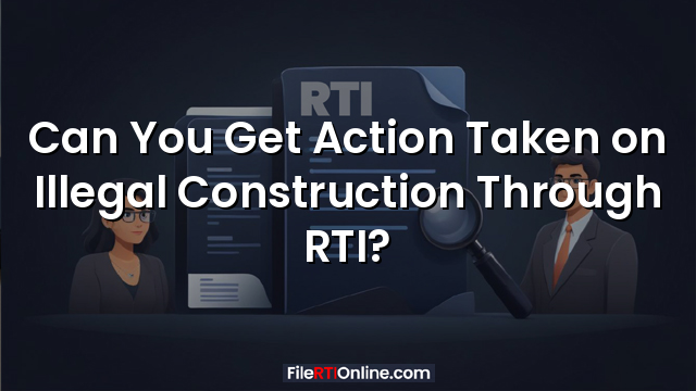 Can You Get Action Taken on Illegal Construction Through RTI?