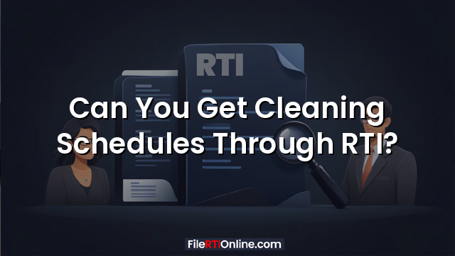 Can You Get Cleaning Schedules Through RTI?