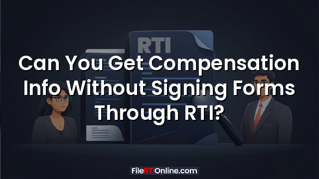 Can You Get Compensation Info Without Signing Forms Through RTI?