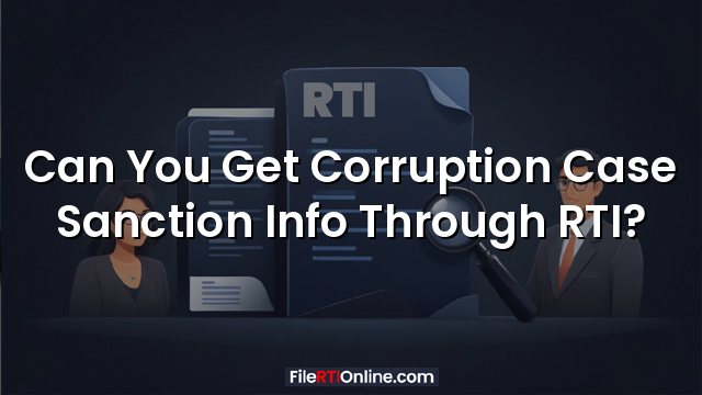 Can You Get Corruption Case Sanction Info Through RTI?