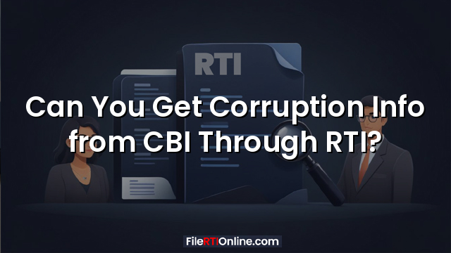 Can You Get Corruption Info from CBI Through RTI?