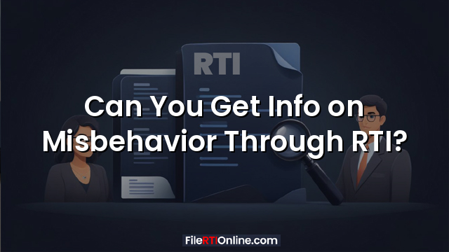 Can You Get Info on Misbehavior Through RTI?
