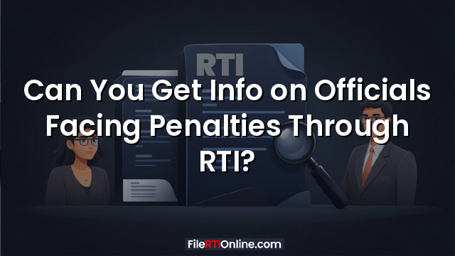 Can You Get Info on Officials Facing Penalties Through RTI?