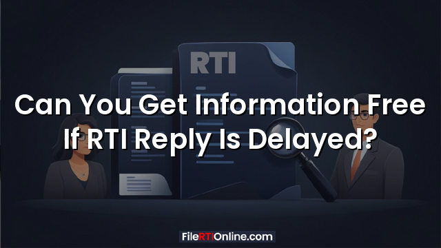 Can You Get Information Free If RTI Reply Is Delayed?