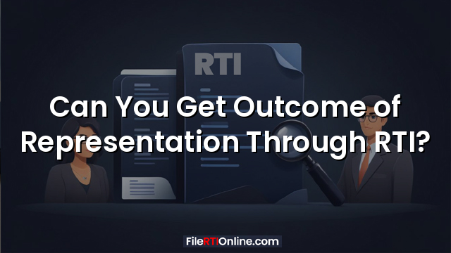 Can You Get Outcome of Representation Through RTI?
