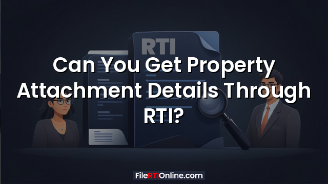 Can You Get Property Attachment Details Through RTI?