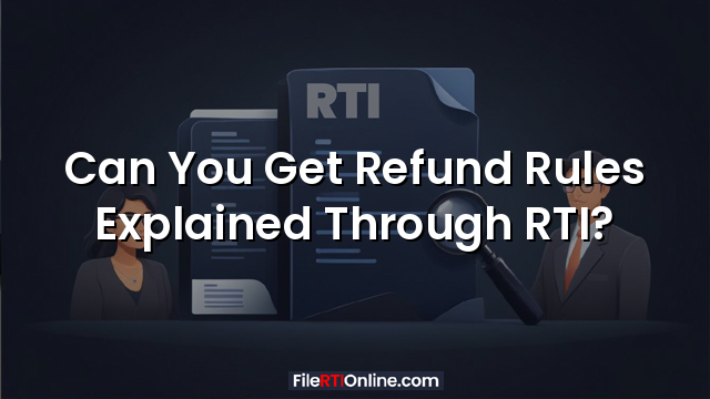 Can You Get Refund Rules Explained Through RTI?