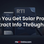 Can You Get Solar Project Contract Info Through RTI?