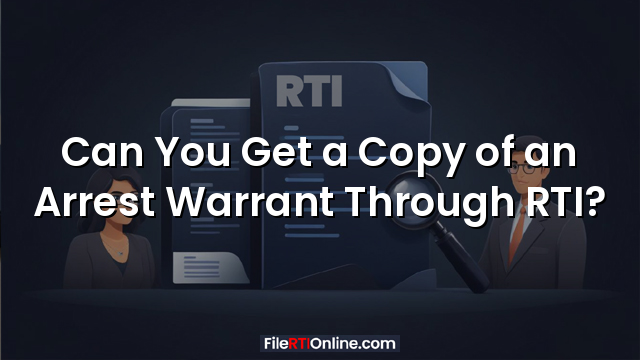 Can You Get a Copy of an Arrest Warrant Through RTI?