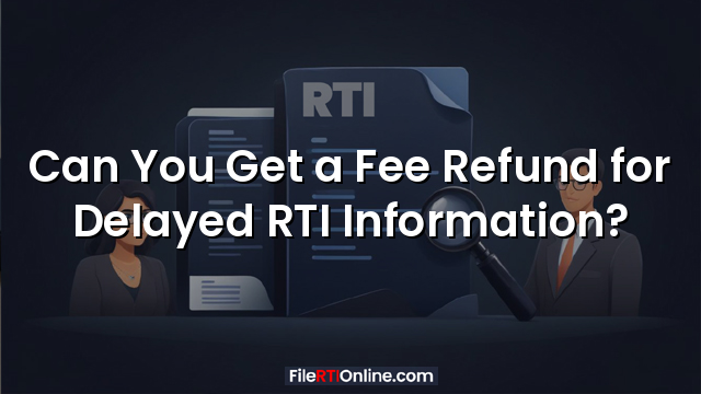 Can You Get a Fee Refund for Delayed RTI Information?