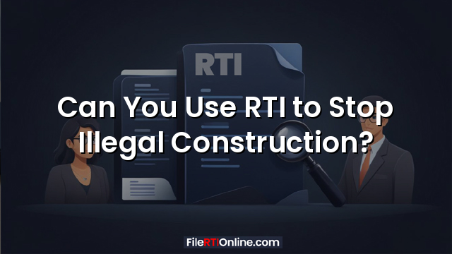 Can You Use RTI to Stop Illegal Construction?