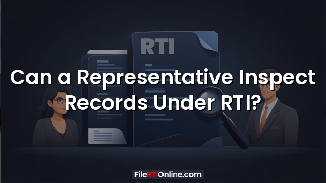 Can a Representative Inspect Records Under RTI?