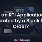 Can an RTI Application Be Invalidated  Blank Postal Order?