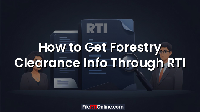 How to Get Forestry Clearance Info Through RTI