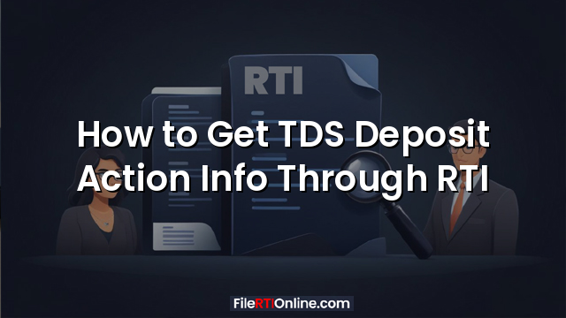 How to Get TDS Deposit Action Info Through RTI