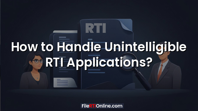 How to Handle Unintelligible RTI Applications?