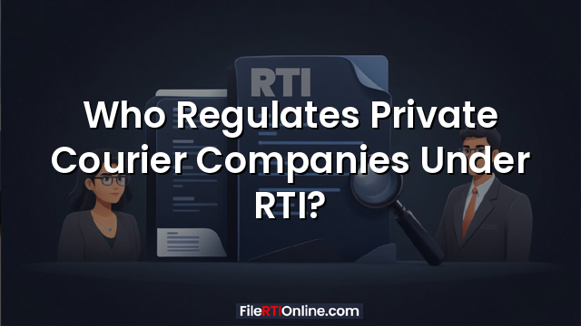 Who Regulates Private Courier Companies Under RTI?